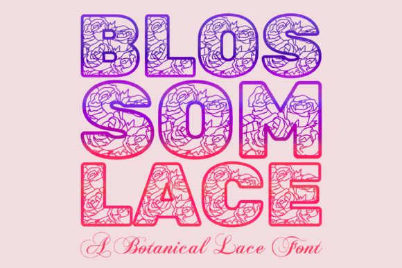 Blossom Lace Font for Digital Branding