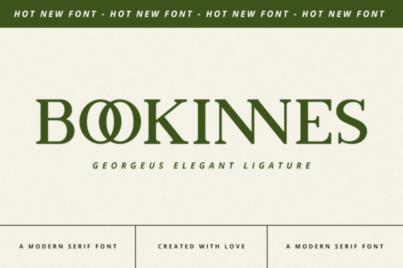 Bookinnes: A Distinct Serif Font for Web Design