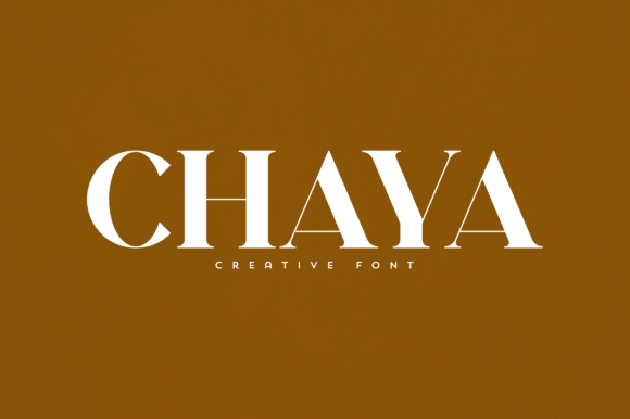 Chaya: A Refined Serif Font for Editorial Design