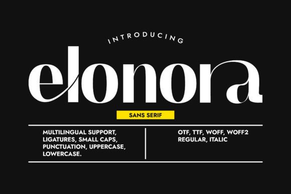 Elonora Typeface: Elegant Sans Serif for Branding
