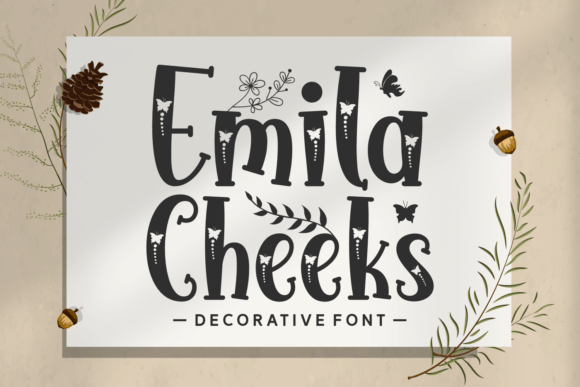 Emila Cheeks: A Decorative Font for Elegant Branding