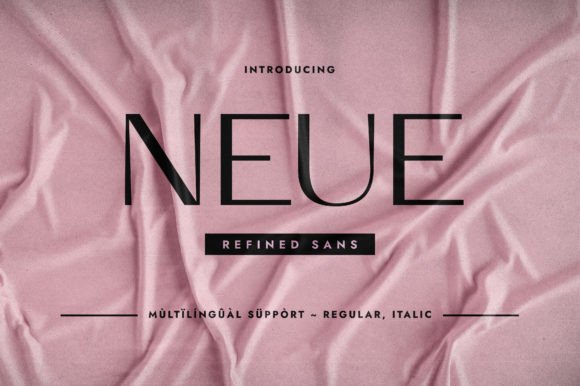 Neue Typeface: A Chic Sans Serif for Elegant Branding