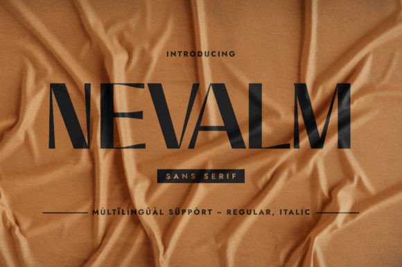 Nevalm Typeface: A Stylish Sans Serif for Modern Brands