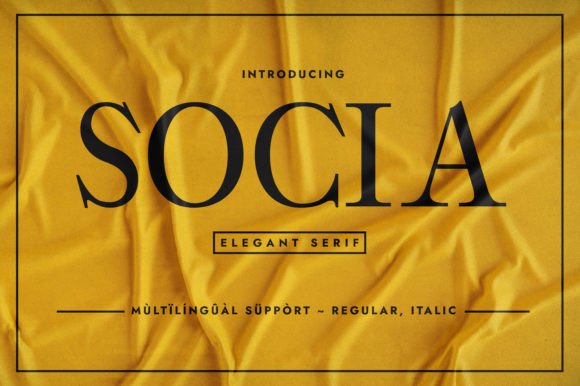 Socia Typeface: Elevating Brand Identity with Elegance
