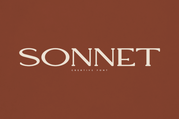 Sonnet: A Refined Serif Font for Editorial Design