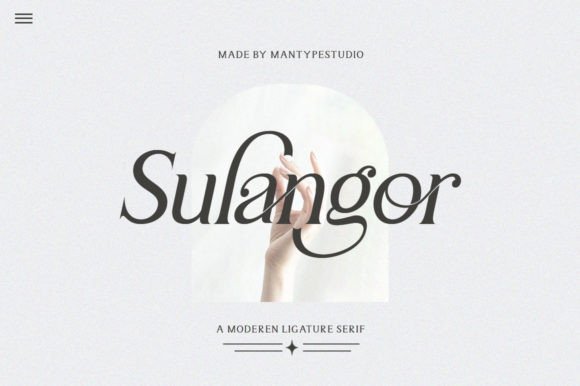 Sulangor: A Serif Font for Elegant Editorial Design