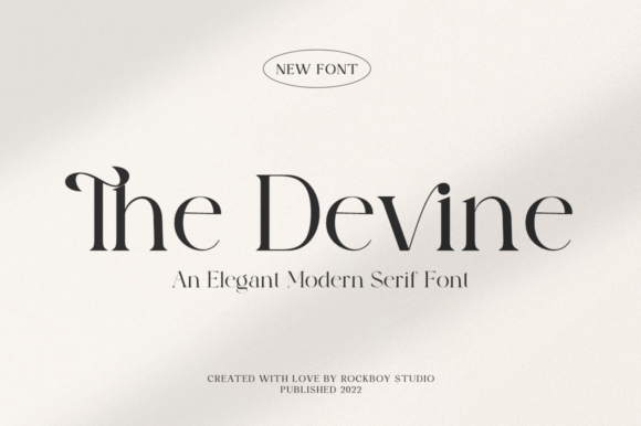 The Devine Serif Typeface for Editorial Design