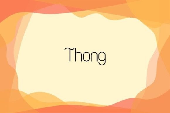 Thong Typeface: A Slim Editorial Font for Modern Design